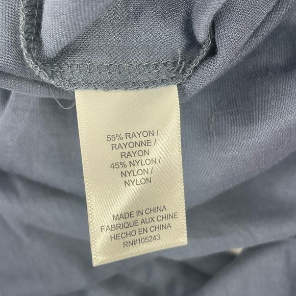 BOBEAU Pull On Pants Size Medium Indigo Blue Wide Leg NWT Rayon Nylon Blend Crop - Picture 12 of 13